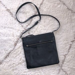 Black Leather Crossbody Purse